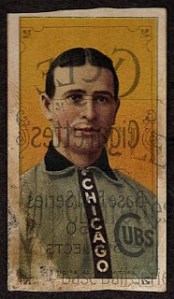 misprinted 1909-11 T206 baseball card.  Commonly referred to as a 'scrap.'
