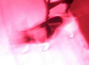 Infrared photo of my parents' dog, Jack.  Frances Bacon-esque, no?