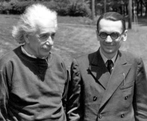 Kurt Godel (right) and Albert Einstein at Princeton's Institute for Advanced Study
